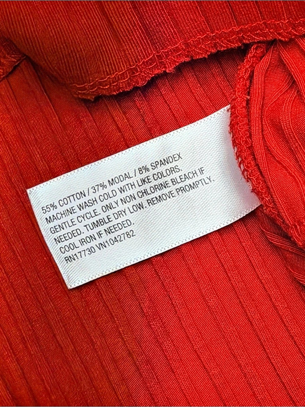 Universal Thread Red Ribbed Wrap Front Top Size XL - Picture 10 of 10